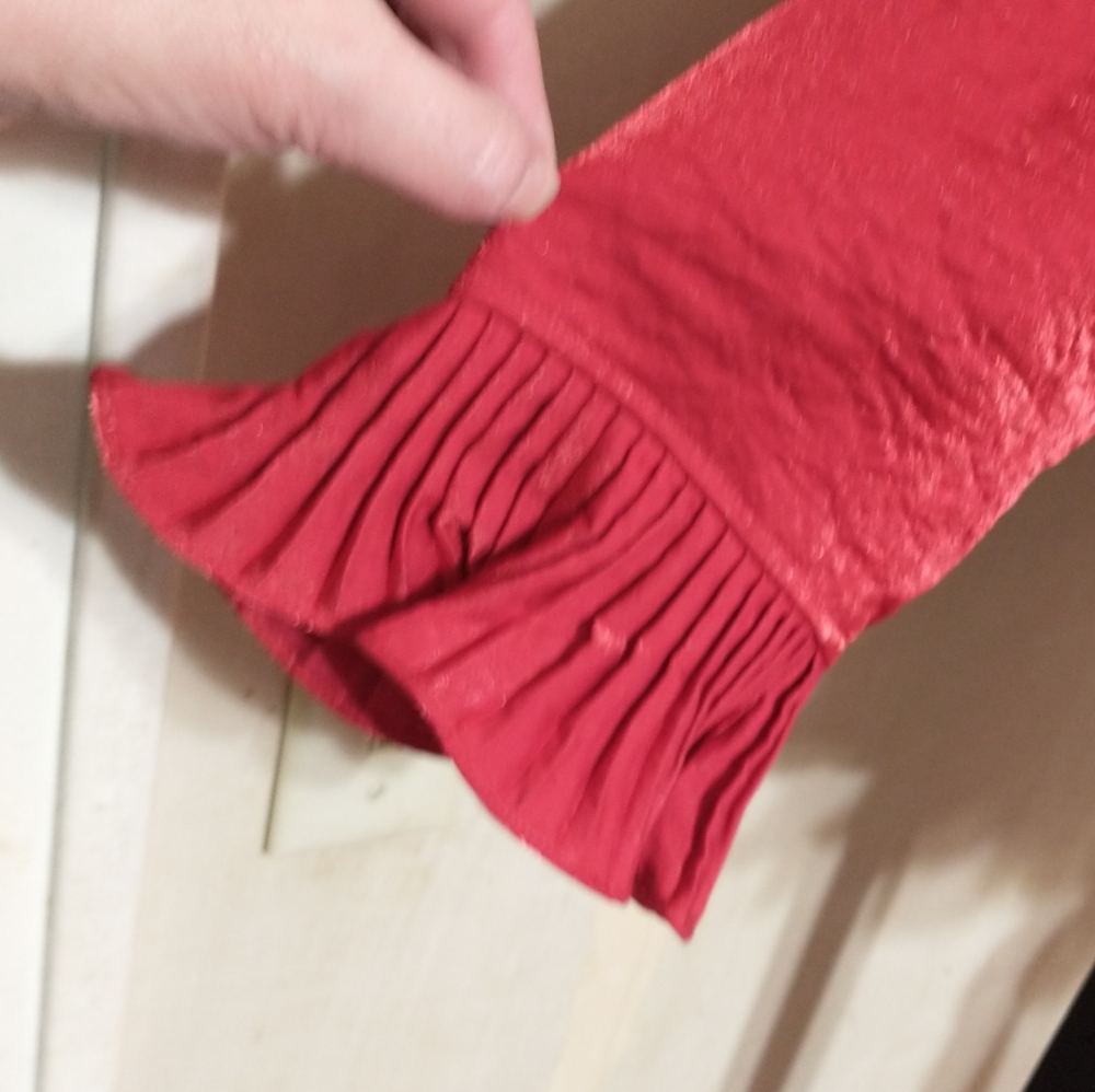 Jerry T Ruffled Red Jacket - Picture 2 of 11